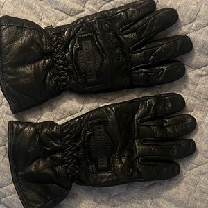 Harley-Davidson Black Leather Riding Gloves